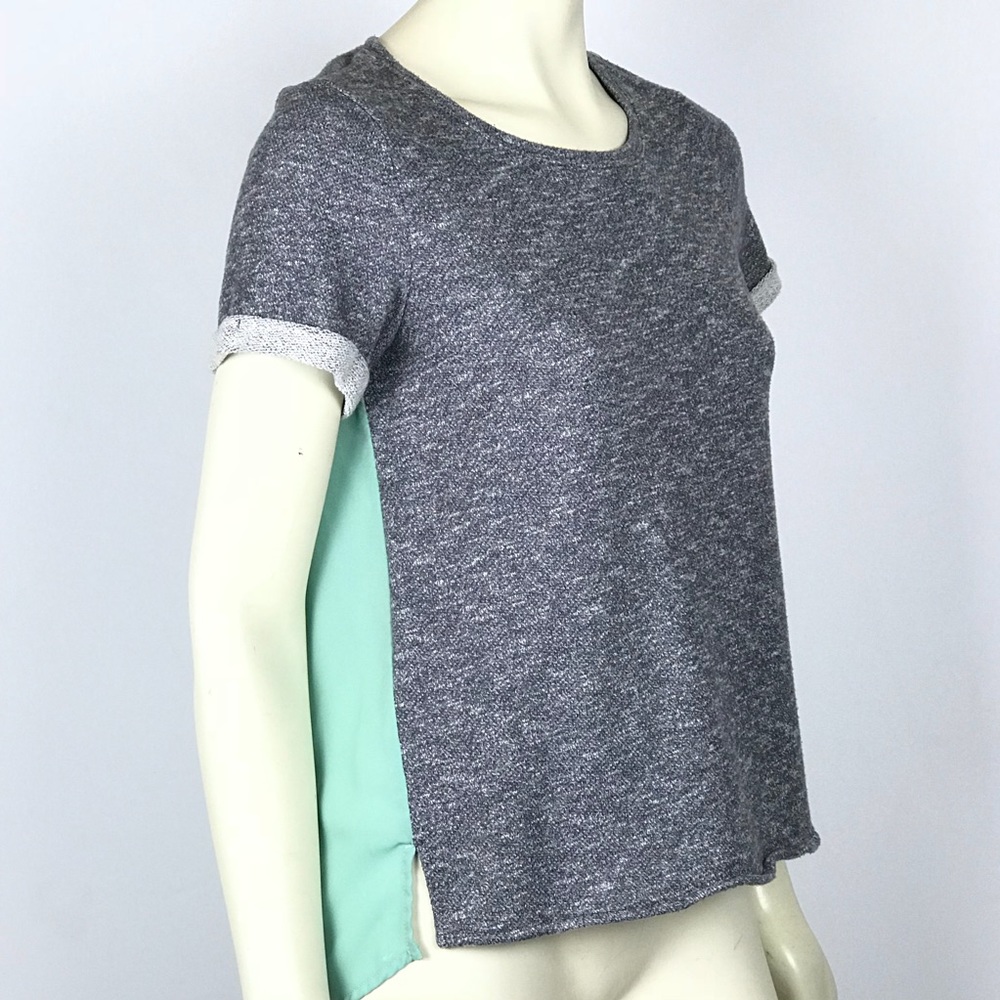 Market & Spruce Xander Woven Sheer Green Mint Back